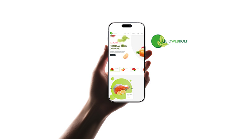 Biowebbolt webshop design