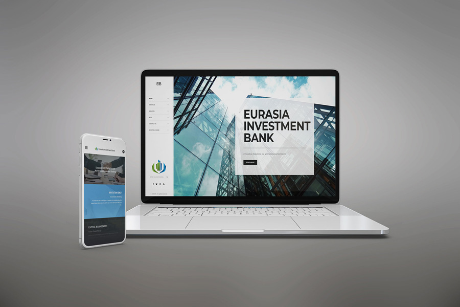 Eurasia Investment Bank frontend webdesign
